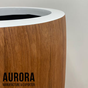 แผ่นวีเนียร์ทรงกระบอกไฟเบอร์กลาสทนทานทันสมัยเหมาะสำหรับบังระเบียงบ้านและผนังสีเขียวใช้งานได้อเนกประสงค์ในสวน - Product Image 4