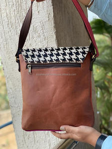 Bolso de piel auténtica hecho a mano para mujer, Cartera de Color rechoncho, bolso de piel sintética, elegante, bandolera Multicolor - Product Image 4