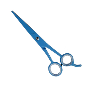 Ciseaux à cheveux bleus, rasoir droit de barbier professionnel, vente en gros, 6 pouces, acier inoxydable droit - Product Image 5