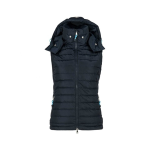 Chaleco acolchado de estilo Formal de invierno para mujer de clase de calidad, chaqueta cortavientos gruesa larga sin mangas con capucha, característica transpirable - Product Image 5