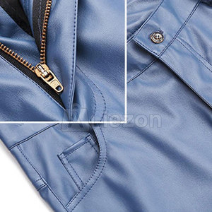 Pantalon en cuir personnalisé de haute qualité pour hommes Vente en ligne imperméable Pantalon en cuir pour hommes Vente en ligne - Product Image 3