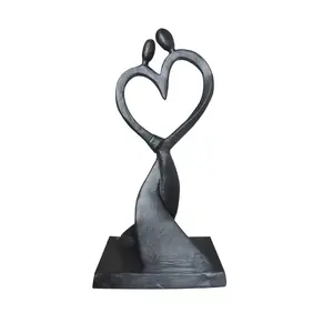 wholesale supplier multi-functional Iron Sculpture Home Decor Art Metal Statue Abstract Modern Accents Home Decoration Love