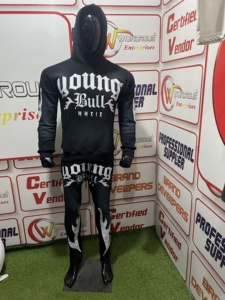 Chándal de invierno para hombre, ropa deportiva de algodón 100%, sudaderas con capucha, pantalón acampanado lavado con ácido, apliques bordados, ligero, ecológico - Product Image 6