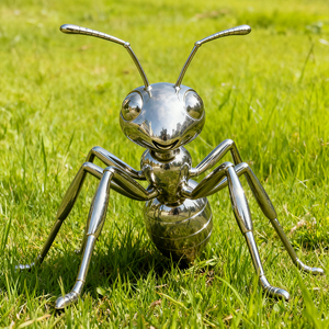 <span class=keywords><strong>Statue</strong></span> d'insecte géante Jardins Sculpture de fourmi moderne en acier inoxydable - Product Image 1