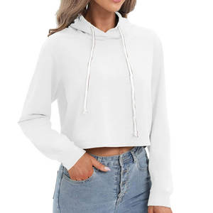 Women Clothing Comfortable <b>Crop</b> <b>Top</b> Hoodies Hot Selling Premium Quality <b>Crop</b> <b>Top</b> Hoodies For Sale - Product Image 2