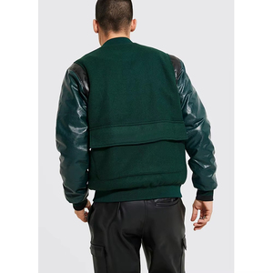 Veste universitaire d'hiver pour homme sur mesure, très vendue, avec col montant - Écologique et imperméable, prix direct usine - Product Image 5