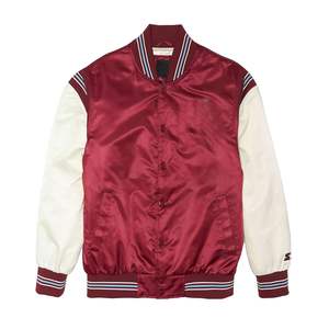 Chaqueta Universitaria de Satén Personalizada Más Vendida |   Chaqueta Bomber Unisex de Béisbol, Transpirable, de Primavera, con Cierre de Cremallera, en Spandex/Poliéster - Product Image 4