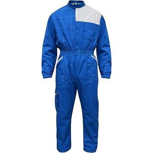 Overol de Trabajo Multibolsillos Azul Claro/Hielo de CBF Balducci Group S.p.A., Prenda Práctica, 65% Poliéster, 35% Algodón, Unisex - Product Image 1