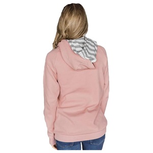 Meilleure vente de sweats à capuche en coton 100% pour femmes hiver confortable élégant couleurs unies Style décontracté prix d'usine - Product Image 2