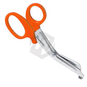 Tijeras de vendaje universales hechas a medida, mango de plástico naranja de 5,12 ", venta al por mayor, tijeras Lister de acero inoxidable, instrumentos médicos - Product Image 4
