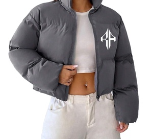 ATLANTIC nouvelle vente femmes veste d'hiver 100% Premium haute qualité respirant imprimé doudoune Logo personnalisé - Product Image 6