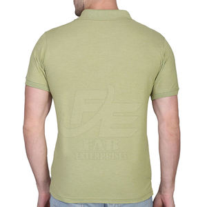 Precio de fábrica 100% algodón de secado rápido para hombres para Polos bordado personalizado patrón sólido camisetas de punto promoción y ropa informal - Product Image 4