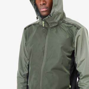 Veste d'hiver softshell imperméable à l'eau imprimée avec logo brodé personnalisée pour la randonnée coupe-vent en toile à col montant en polaire - Product Image 4