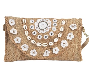 Sac bandoulière en paille tressée de haute qualité pour femme, sacs de plage en crochet macramé, directement du fournisseur indien - Product Image 1