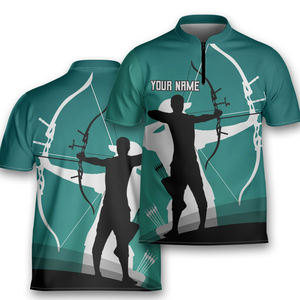 Camiseta Polo reversible resistente al agua de secado rápido para mujer con nombre de equipo personalizado, camiseta de fútbol deportiva a la moda para tiro con arco - Product Image 1