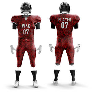 Customized Football Jersey Set, Competition Training Team Uniform <b>American</b> Football Uniform Uniform Design <b>Clothing</b> Manufacturer - Product Image 6
