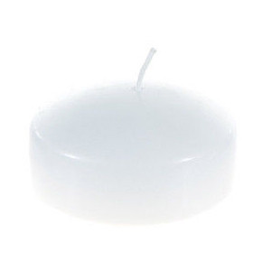 CGA074-W - 2 <b>Floating</b> Disc Candles - White [Bulk Pack] - Product Image 2