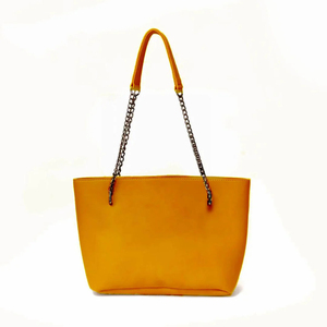 Bolso de mano para mujer con dos correas de cadena, bolso de mano de gran capacidad personalizable espacioso, hecho de cuero genuino duradero, resistente al agua - Product Image 4