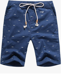 ขายส่งผู้ชายขนาดใหญ่และสูง Messenger Cargo สั้นผ้าฝ้าย 100% พิมพ์ขนาดปกติพร้อมเครื่องซักผ้าปิดปุ่มนําเข้า - Product Image 6