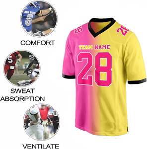 Camiseta de fútbol americano personalizada, diseño de alto rendimiento para un juego cómodo y tela duradera para jugadores jóvenes y adultos - Product Image 3