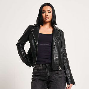 Chaquetas de cuero puro para mujer fabricante pakistaní | Nuevo estilo de moda | Chaquetas de cuero con cremallera transpirable para mujer - Product Image 1