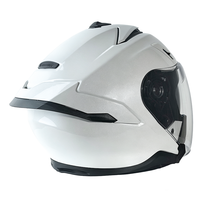 Casque Moto Homologué DOT à Double Visière 3/4 Ouvert pour Scooter, Moto, VTT et Cyclomoteur Adulte