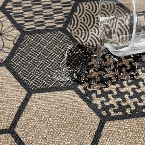 Tapis de sol moderne en lin mosaïque, antidérapant, lavable, 60x90 cm - Product Image 5