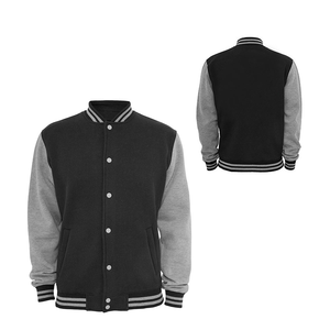 Vestes Letterman pour hommes de qualité supérieure avec options personnalisables Col montant et placement du logo avant - Product Image 1