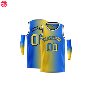 Maillot et short de basket-ball unisexe respirant 100 % polyester fabriqué au Pakistan, dernier design, impression par transfert thermique, taille XL - Product Image 5