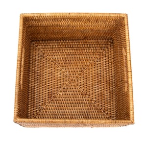 Simple yet elegant square rattan <b>basket</b> Handmade Storage <b>Basket</b> Wholesale eco-friendly Made in Viet Nam - Product Image 1