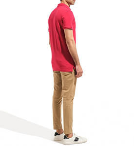 Color personalizado en blanco 100% algodón liso hombres Casual estilo callejero manga corta suéter tejido transpirable algodón Polo camisa - Product Image 6