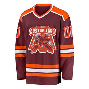 Camiseta de Hockey sobre Hielo, Color del Equipo, Lisa, para Práctica, Unisex, Colores y Diseños Personalizables, Poliéster/Algodón, Secado Rápido, Duradera, Transpirable - Product Image 2