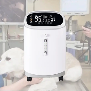 Concentrateur d'oxygène à double usage pour animaux de compagnie vétérinaire 5L/min nébuliseur à faible bruit - Product Image 1