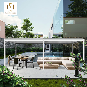 Pérgola motorizada de aluminio, persiana ajustable, techo, parasol bioclimático, <span class=keywords><strong>refugio</strong></span> para jardín, Patio, cocina al aire libre, balcón - Product Image 2