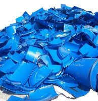 เศษถังพลาสติก HDPE สีน้ำเงิน ทนสารเคมี เกรดสำหรับยานยนต์ ขายราคาถูก ขายส่ง คุณภาพดี รีกรินด์ ขยะพลาสติก พรีเมียม - Product Image 4