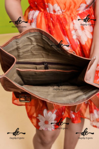 Mochila de cuero de cabra para ordenador portátil, morral de piel de cabra para varios usos, hecha a mano - Product Image 6