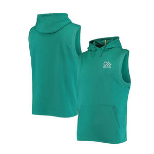 เสื้อฮู้ดแขนกุดสำหรับผู้ชายเสื้อฮู้ดแบบกำหนดเอง - Product Image 3