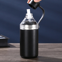 Bouteille shaker isotherme en acier inoxydable 316 avec logo personnalisé, mélangeur de poudre, gobelet pour café, eau, jus