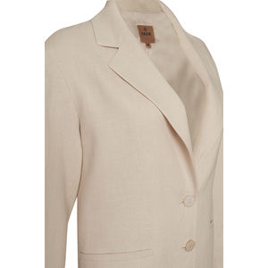 Veste en lin Stone Relaxed Fit pour le printemps, respirante - Product Image 2