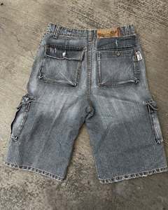 2025 Custom Washed 100% Cotton Denim Shorts Hombres Baggy Carpenter Shorts Jorts Hombres - Product Image 2