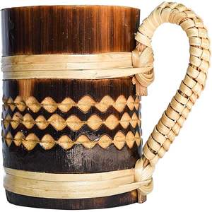 Mug en bois d'érable poli fait main, écologique, épais, durable, longue durée de vie, forme moderne et unique, logo personnalisé, pour boissons chaudes - Product Image 2