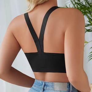 บราไร้รอยต่อระบายอากาศได้ดีสำหรับผู้หญิงสปอร์ตบราออกกำลังกายเซ็กซี่แบบนุ่มโลโก้ออกแบบได้ตามต้องการ - Product Image 5