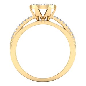 Reyes มาใหม่0.54กะรัตตัด Moissanite แหวนหมั้น925เงินสเตอร์ลิงงานแต่งงานเครื่องประดับที่ดีสำหรับผู้หญิง - Product Image 6