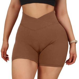 Pantalones cortos de Yoga para mujer, compresión sin costuras, cintura alta, entrenamiento físico, gimnasio, ropa deportiva, ropa de calle cómoda - Product Image 4