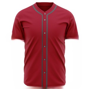 <b>Top</b> Manufacturer Direct Factory Price Customized 100% Polyester Baseball Jersey Anti-Bacterial Breathable Quick-Dry Unisex Adult - Product Image 1