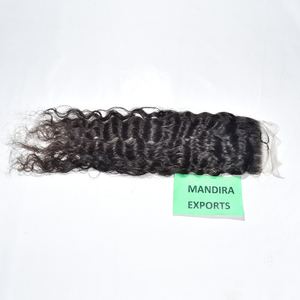 Bast Qualité Indien Brut Donneur Unique Cheveux Noir Couleur HD Suisse dentelle Bouclés Bundles Vierge En Gros 100% Cheveux Humains Naturels - Product Image 3