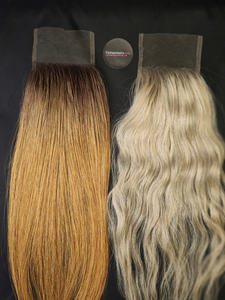 ผมต่อแบบเรียเวียดนามดิบ100% ฐานผ้าไหมแบบ2025ใส่ง่ายต่อการสวมใส่สบายดึงหนังกำพร้าแบบเส้นเดียว - Product Image 2