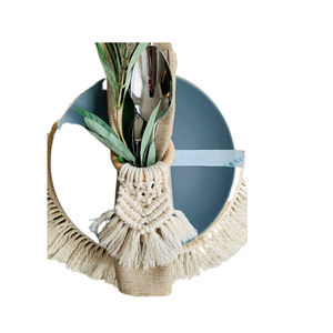 Porte-serviettes entièrement faits à la main macramé naturel meilleure qualité à bas prix rond de serviette pour fournitures de décoration de table à manger - Product Image 5