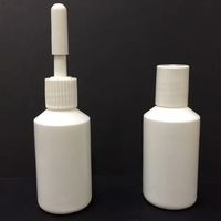 Flacons compte-gouttes en HDPE écologiques de 3 ml à 30 ml de la série K, imprimés à l'écran, avec bouchon en caoutchouc pour les soins cosmétiques et les soins du visage