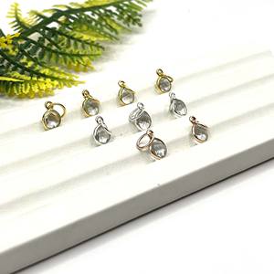 Cristal Quartz Pierre de Naissance Lunette Ronde Pendentif 6mm Facettes Gemme Argent Sterling À La Main Charme Collier À La Main Cadeau Bijoux - Product Image 5